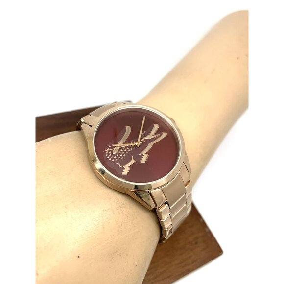 Lacoste Women's Watch 2001191 Ladycroc Quartz Rose Gold Stainless Steel 36mm - Picture 5 of 13